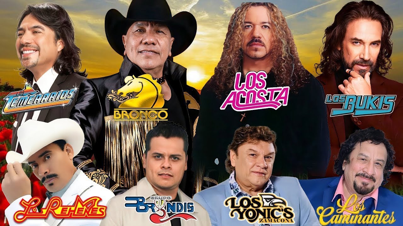 Gruperas 90s del Recuerdo - Bronco, Temerarios, Bukis, Acosta, Bryndis, Caminantes, Yonics y mas