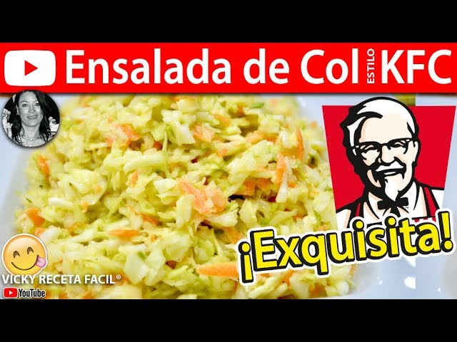 Cómo hacer ENSALADA DE COL Estilo KFC | #VickyRecetaFacil | VICKY RECETA FACIL