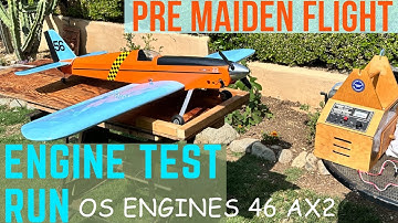 Balsa USA Smoothie RC Plane Kit Build No 46, Pre maiden flight OS Engines 46 AX2 test run