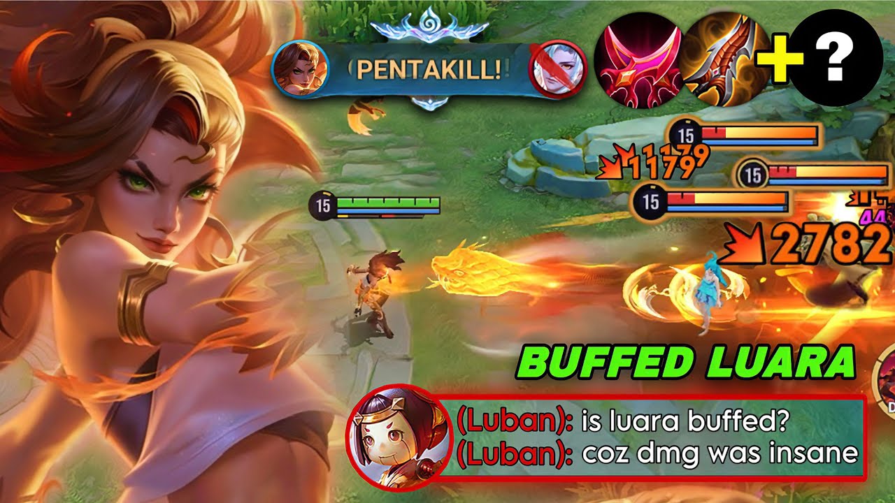 PENTAKILL & QUADRAKILL! BUFF LUARA CAN OBLITERATE ENEMIES EASILY NOW! | LUARA BUILD & ARCANA