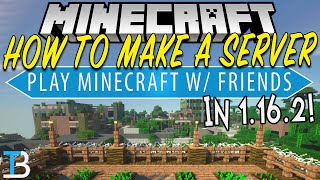 EASY* How To Make a SERVER In Minecraft 1.16.5 - How To Play With Friends  In Minecraft! 