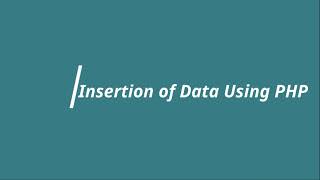 Santhisoft Academy | Inserting values to MySQL using PHP