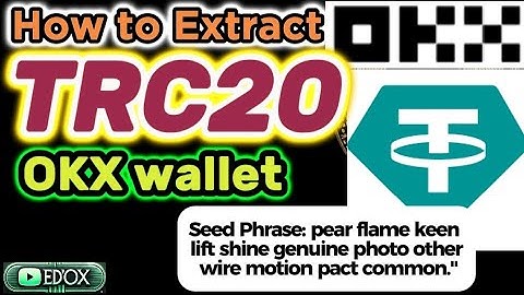 How Will I Extract Used My TRC20 OKX wallet using Seed Phrase? l Step by step Guide and Tutorial