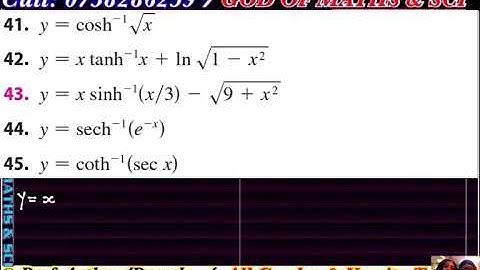 Derivatives of hyperbolic functions example 8 of 11