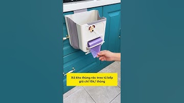 Xả kho thùng rác treo tủ bếp tiện lợi #xuhuong #dogiadung #shorts  #cicireview