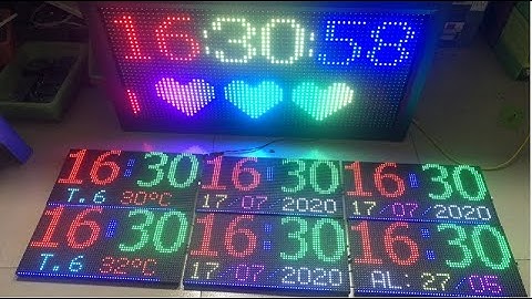 Hướng dẫn sử dụng đồng hồ led P5