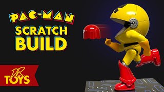 How To Make a Custom PAC-MAN Droid Kit Bash/Scratch Build Toy - by DR Toys