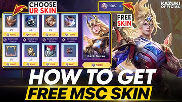 HOW TO GET FREE MSC SKINS FOR FREE | NATAN MSC PASS SKIN EVENT