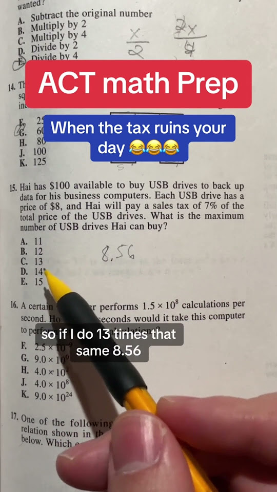 Math act practice examples 15 math actmath youtube