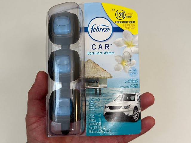Febreze Car Air Freshener (scent: Bora Bora Waters) Unboxing! 