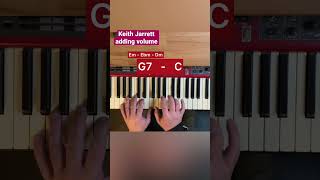 How to add Volume to a chord    #jazzpiano #keithjarrett #chordprogression #pianotutorial