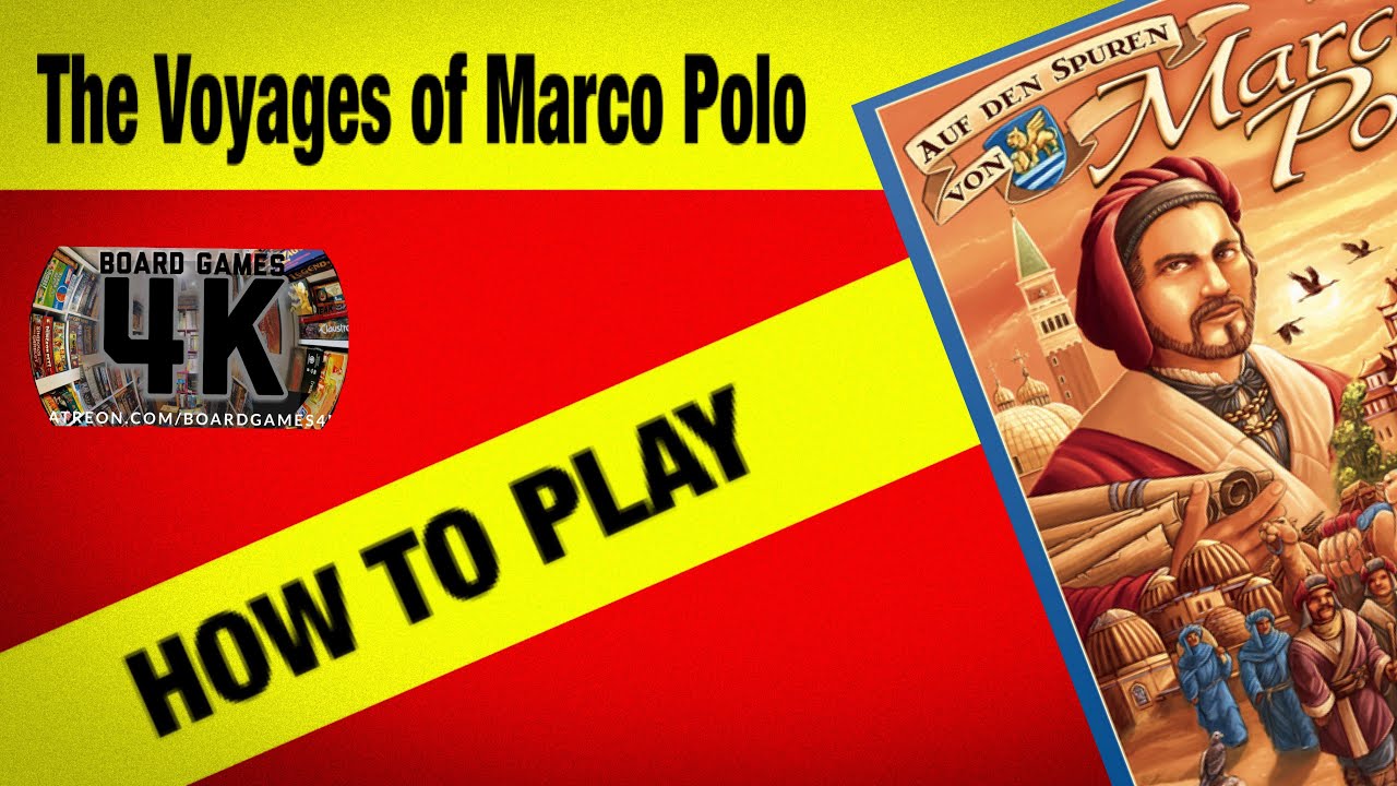 The Voyages of Marco Polo Board Game How to Play In 12 minutes YouTube