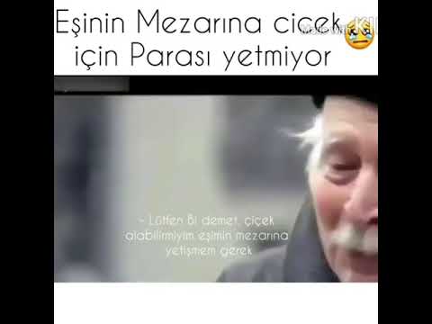 Eşinin mezarına çiçek için parası yetmiyor