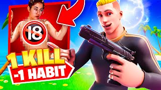 MA COPINE RETIRE UN VÊTEMENT A CHAQUE KILL SUR FORTNITE !