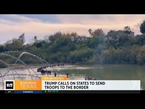Trump calls on states to send troops to the border - YouTube