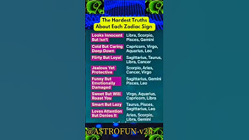 The Hardest truth about every zodiac sign 🛑🛑🛑#zodiacwhisperer #astrologysign #zodiacsign #astrology