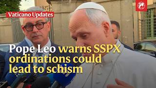Pope Leo XIV warns the FSSPX and prays for parents who have lost a child | Vaticano Update