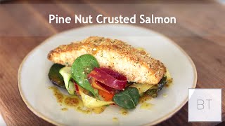 Pine Nut Crusted Salmon