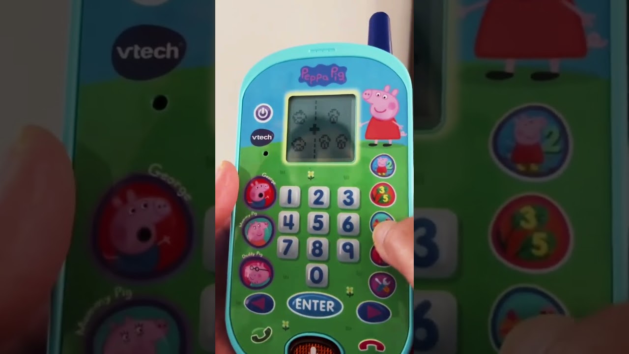 Learn colors & numbers with peppa pig toy mobile flip phone #viralvideo #trending #ytshorts #funny