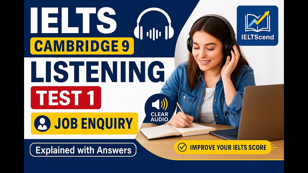 IELTS Listening Practice | Explained with Answers | Cambridge 9 – Test ...