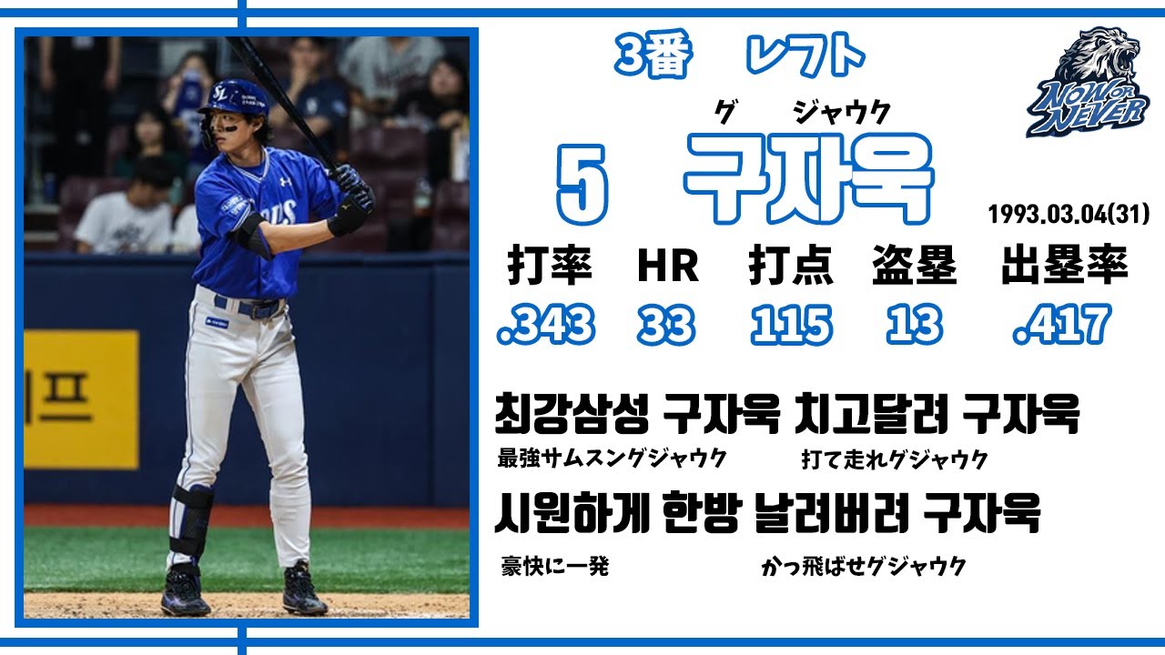 2024年 サムスンライオンズ 1-9+α