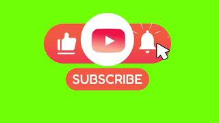 Free Youtube Subscribe button Green Screen Template 02