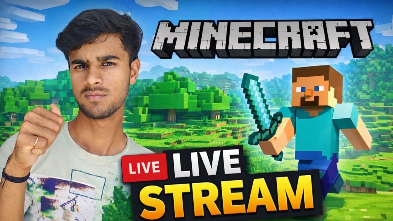 🔴 Minecraft Live Stream Hindi | Village + Mining Adventure - YouTube
