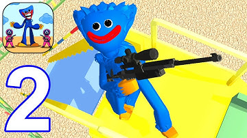 K-Sniper Survival Challenge - Gameplay Walkthrough Part 2 Red Green Light Glass Bridge (Android,iOS)