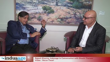 Rajesh Sharma, Indusage in Conversation with Shashi Tharoor