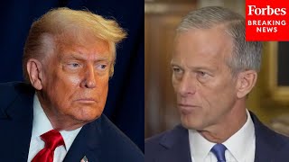 Reporter Asks John Thune: Is It 'Even Allowed' For Trump To Deny Federal Workers Backpay?