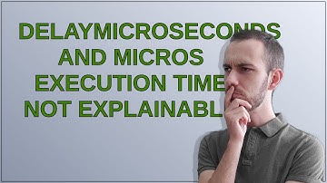 delayMIcroseconds and micros execution time not explainable