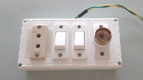 1 Bulb Holder 2 Switch 1 Two Pin Socket Connection | Board Wiring Connection kaise kare