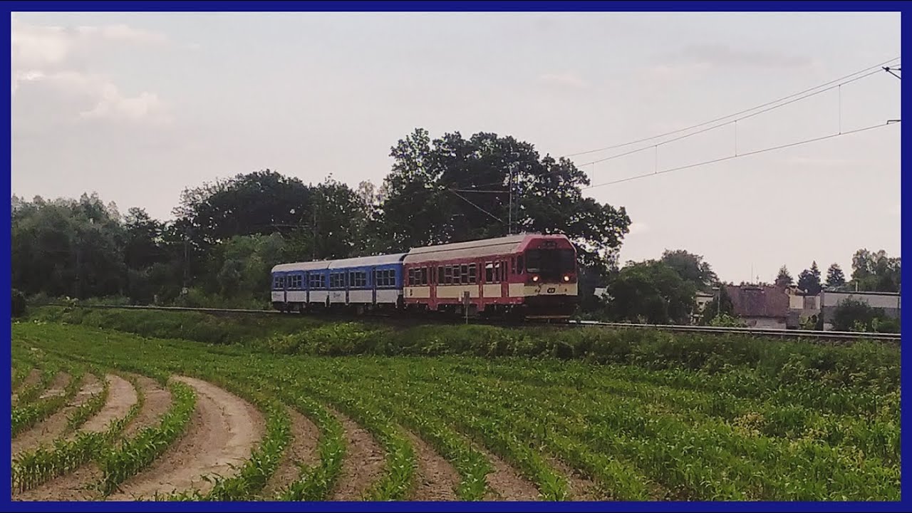 Vlaky Lhota u Opavy (U tratě) • 13.6.2023