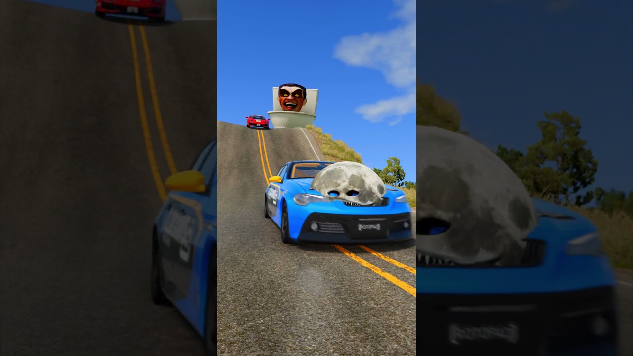 🌚🚗Moon Woke Up vs Sports Cars 