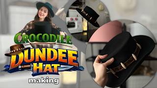 Making the Legendary Crocodile Dundee Hat by Hand 🐊