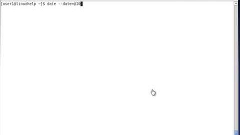 How to use date command?