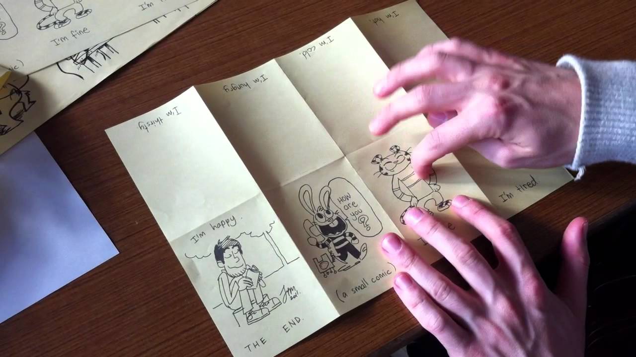 How to Make a Mini Comic Book by Jim McGee - YouTube