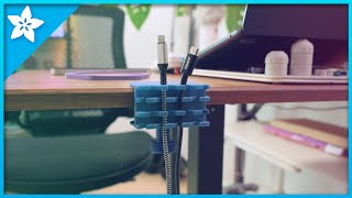 Clamp Cable Holder #timelapse #3dprinting #adafruit