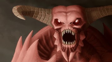 Doom Baron of Hell Time Lapse drawing
