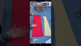 CARA POTONG PESAK PAHANG SERONG SAMBUNG KE BADAN