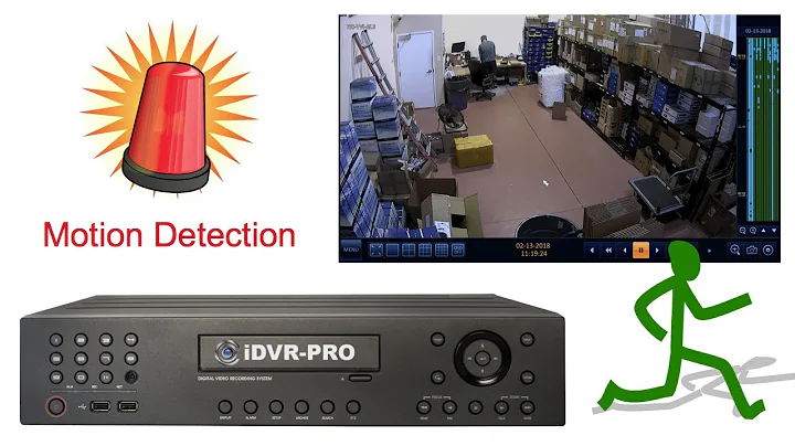 Surveillance DVR Security Camera Motion Detection Recording Setup