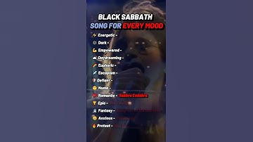 BLACK SABBATH  SONG FOR EVERY MOOD #BlackSabbath #OzzyOsbourne