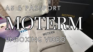 Moterm Unboxing: A5 Planner and Passport Traveler's Notebook