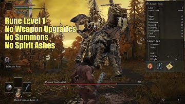 Elden Ring - Draconic Tree Sentinel - Rune Level 1, no weapon upgrades