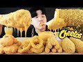 ASMR MUKBANG 치즈 치킨먹방! & 노란 치토스 핫도그 치즈스틱 어니언링 CHEESE CHICKEN &  CHEETOS HOT DOG EATING SOUND! Gà