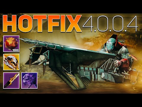 Hotfix 4.0.0.4 (Material Caps, Invisibility Nerf & Glaive Buff) | Destiny 2 Witch Queen