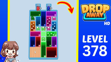Drop Away Level 378 Solution Walkthrough