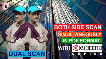 How To Make Both Side Scan Simultaneously In PDF With Kyocera Copier I Dual Scan I One PDF File