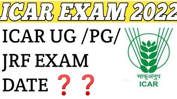 ICAR 2022UG/PG/JRF(PHD) EXAM DATE❓  expected official exam date💯 NTA ICAR LATEST update🥳