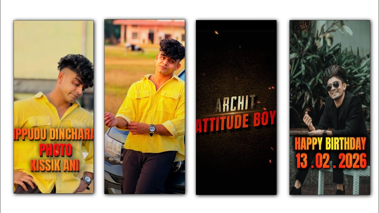 🤩⚡New Trending Boys Birthday Video || In Alight motion video editing || In Telugu dialogue🥵.....